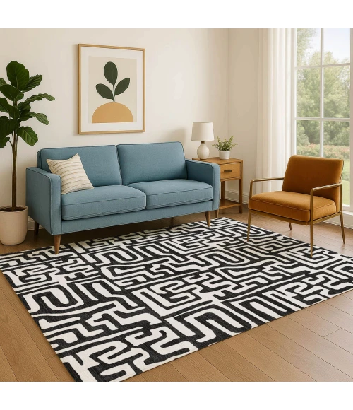 Dalyn The Reserve Black TR1 2ft.6in. x 3ft.10in. Rug
