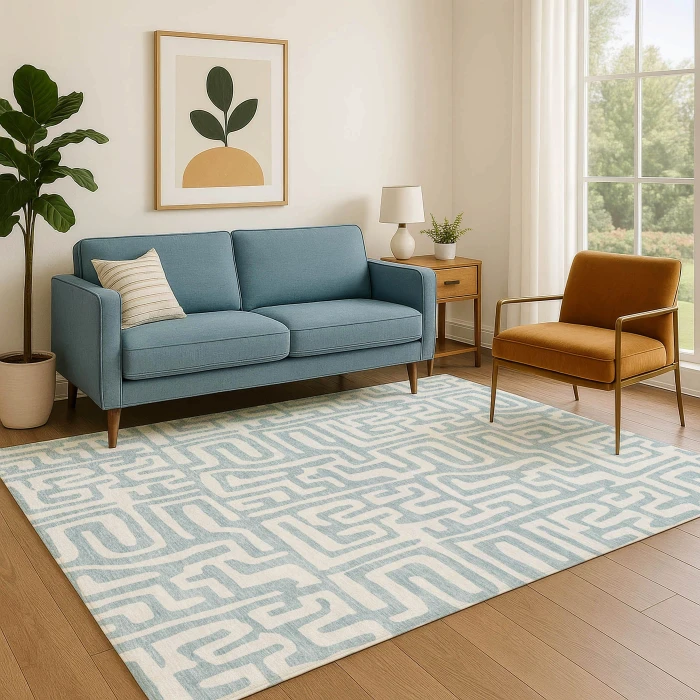 Dalyn The Reserve Blue TR1 9ft. x 12ft. Rug