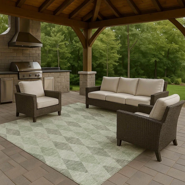 Dalyn The Reserve Green TR2 5ft. x 7ft.6in. Rug