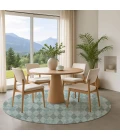 Dalyn The Reserve Teal TR2 8ft. x 8ft. Rug