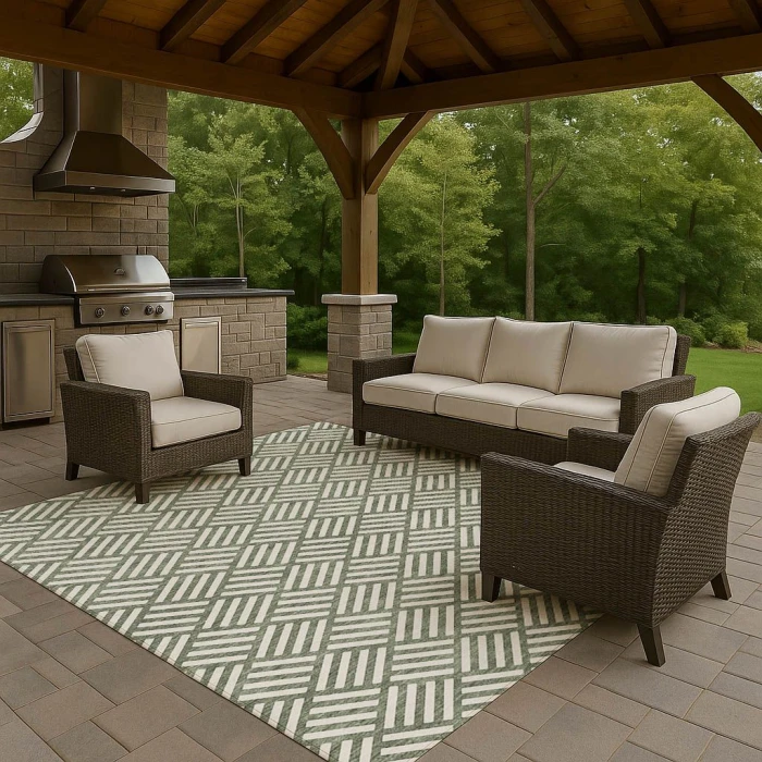 Dalyn The Reserve Green TR3 9ft. x 12ft. Rug