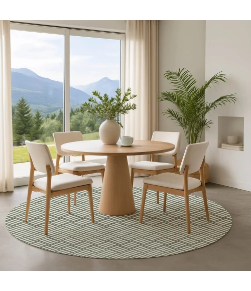 Dalyn The Reserve Green TR3 8ft. x 8ft. Rug