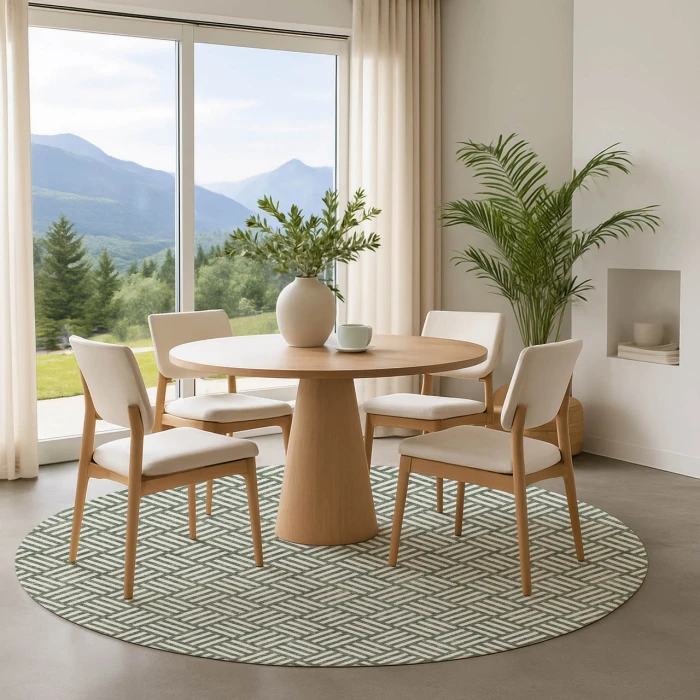 Dalyn The Reserve Green TR3 8ft. x 8ft. Rug