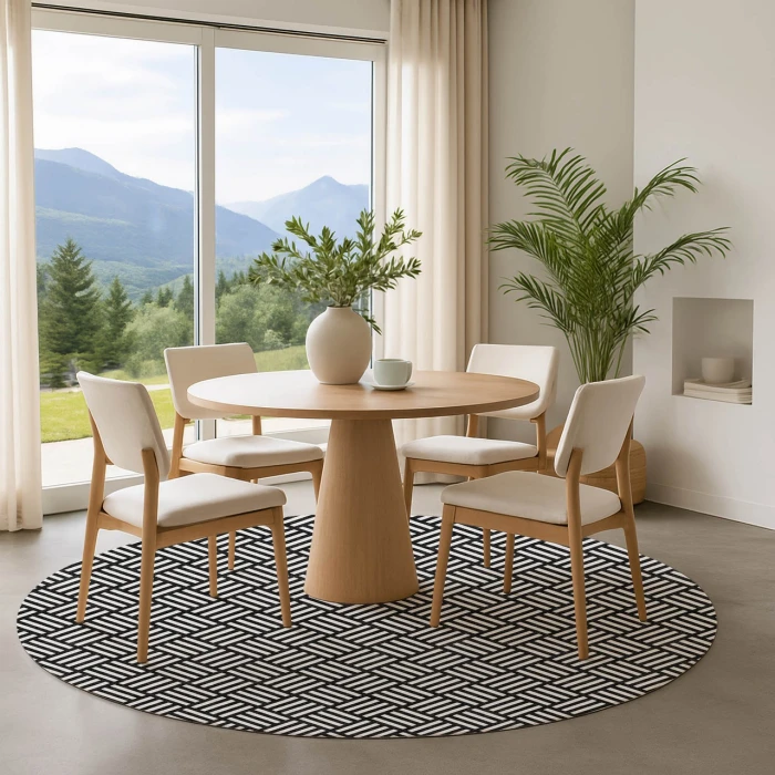 Dalyn The Reserve Black TR3 8ft. x 8ft. Rug