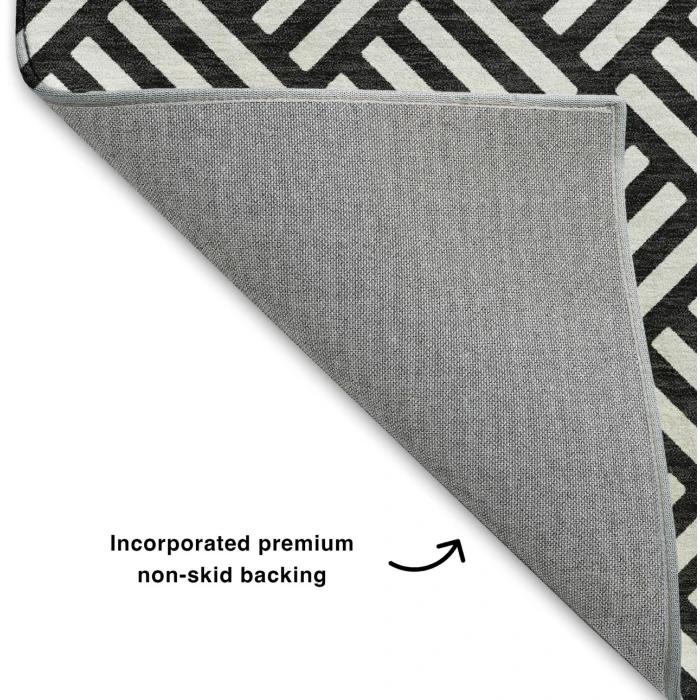 Dalyn The Reserve Black TR3 9ft. x 12ft. Rug