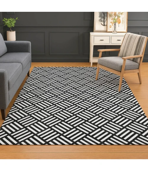 Dalyn The Reserve Black TR3 3ft. x 5ft. Rug