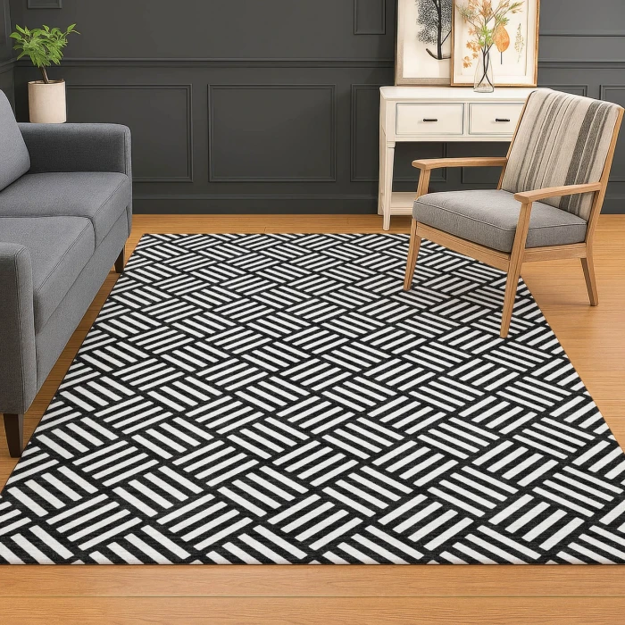 Dalyn The Reserve Black TR3 9ft. x 12ft. Rug