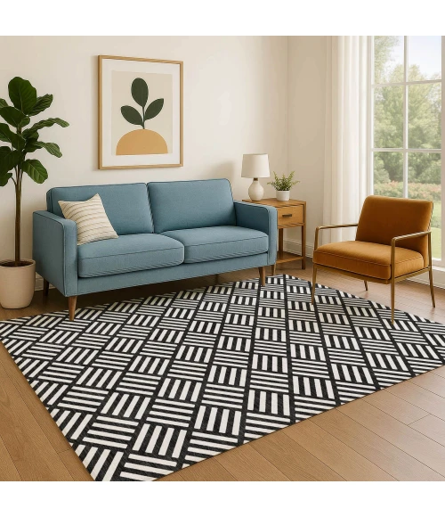 Dalyn The Reserve Black TR3 3ft. x 5ft. Rug