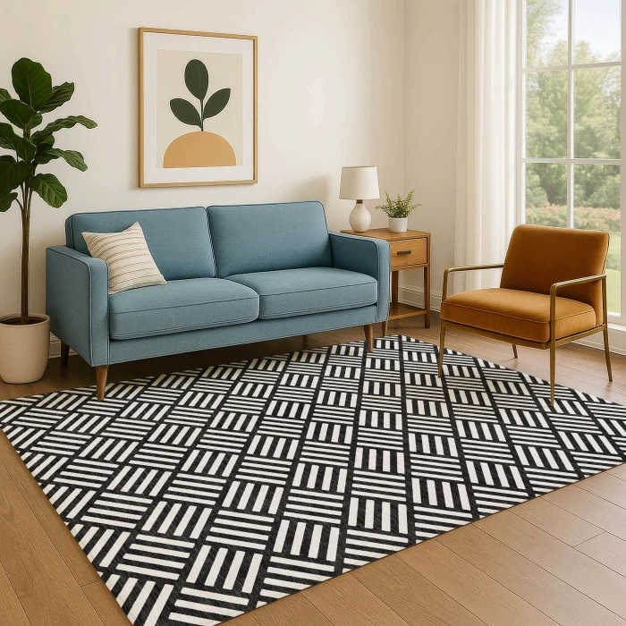Dalyn The Reserve Black TR3 9ft. x 12ft. Rug