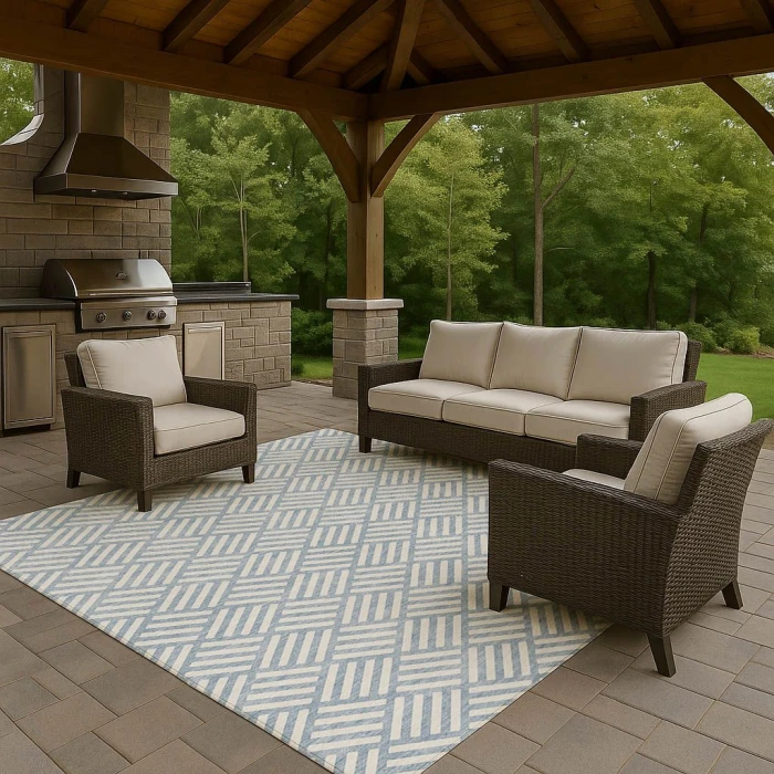 Dalyn The Reserve Blue TR3 9ft. x 12ft. Rug