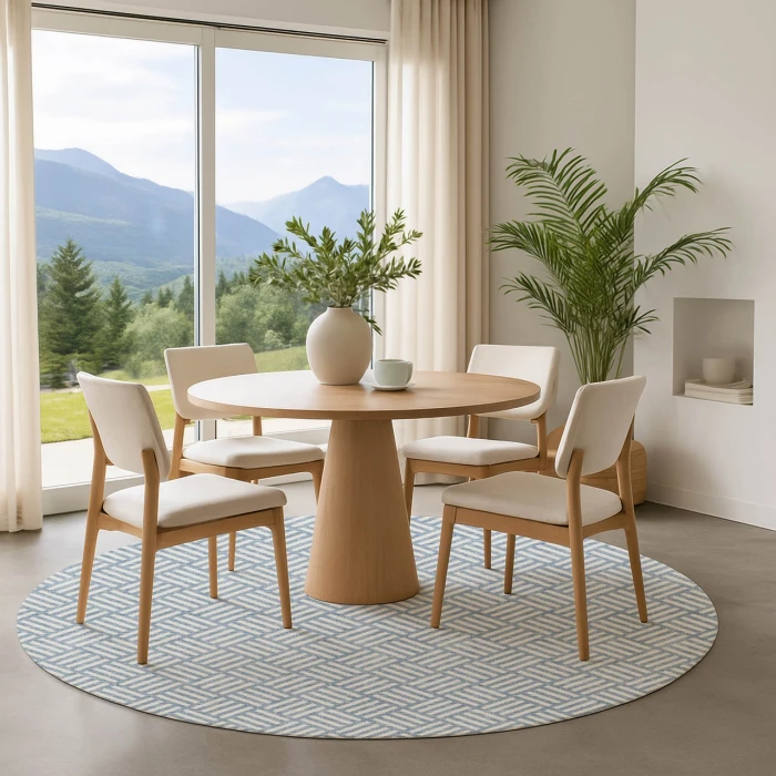 Dalyn The Reserve Blue TR3 8ft. x 8ft. Rug