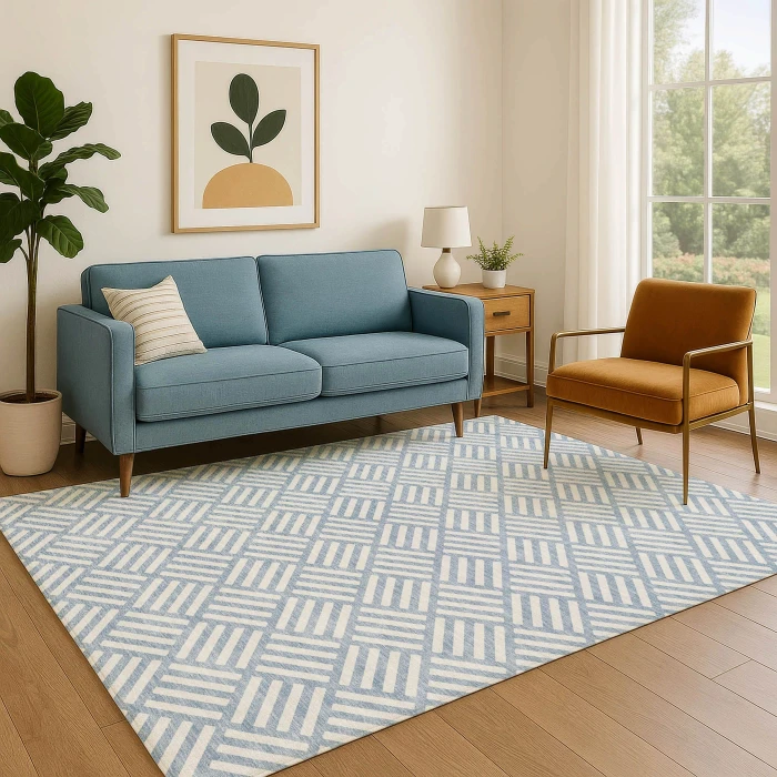 Dalyn The Reserve Blue TR3 9ft. x 12ft. Rug