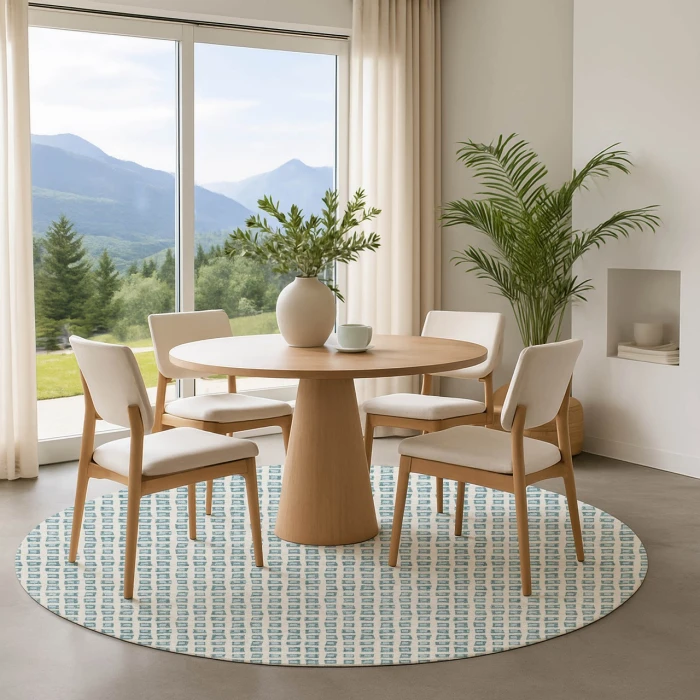 Dalyn The Reserve Teal TR4 8ft. x 8ft. Rug