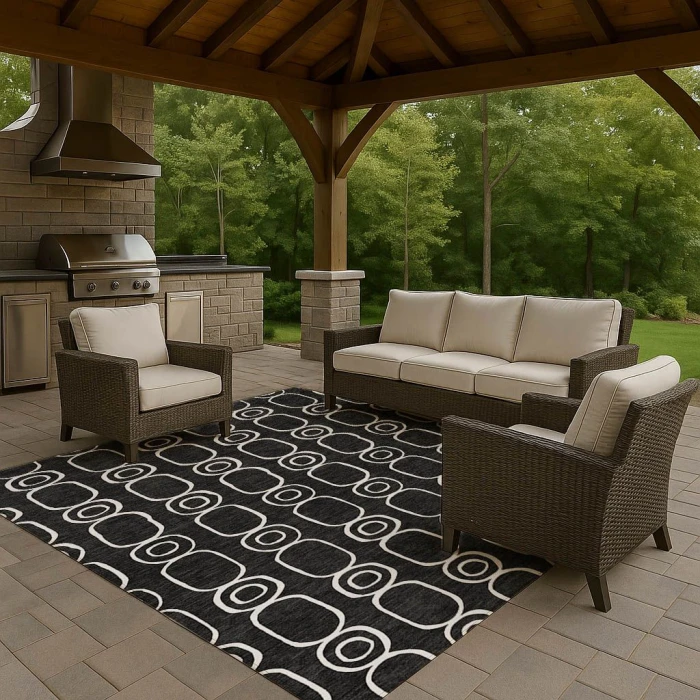 Dalyn The Reserve Black TR6 2ft.6in. x 3ft.10in. Rug
