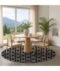 Dalyn The Reserve Black TR6 8ft. x 8ft. Rug