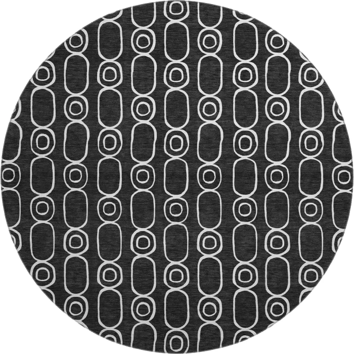 Dalyn The Reserve Black TR6 8ft. x 8ft. Rug