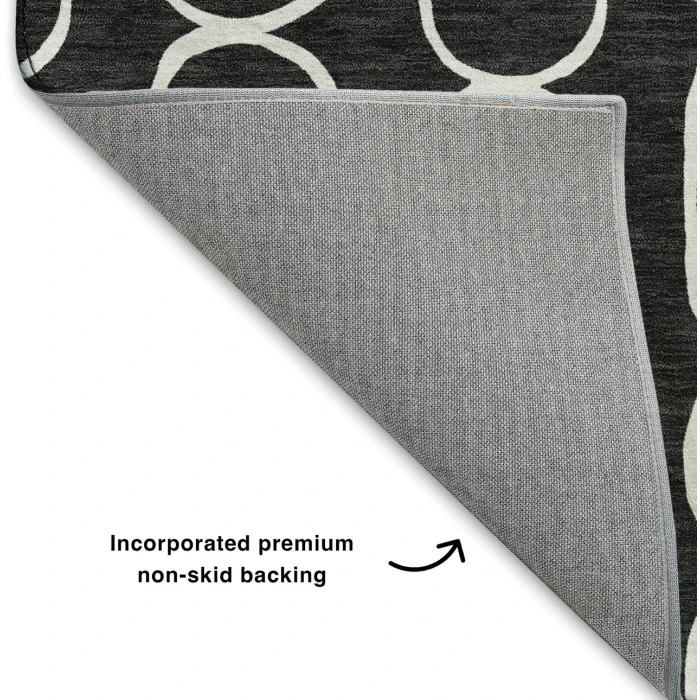 Dalyn The Reserve Black TR6 8ft. x 8ft. Rug