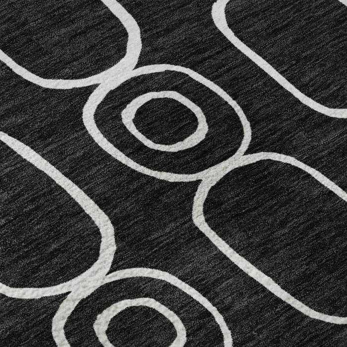Dalyn The Reserve Black TR6 8ft. x 8ft. Rug