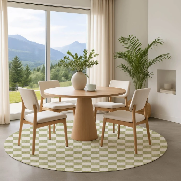 Dalyn The Reserve Green TR7 8ft. x 8ft. Rug