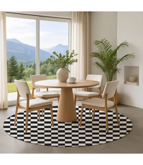 Dalyn The Reserve Black TR7 8ft. x 8ft. Rug