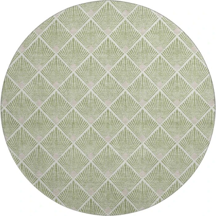 Dalyn The Reserve Green TR9 8ft. x 8ft. Rug