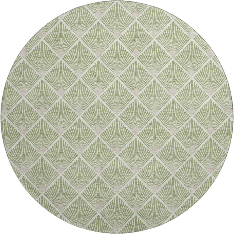 Dalyn The Reserve Green TR9 8ft. x 8ft. Rug