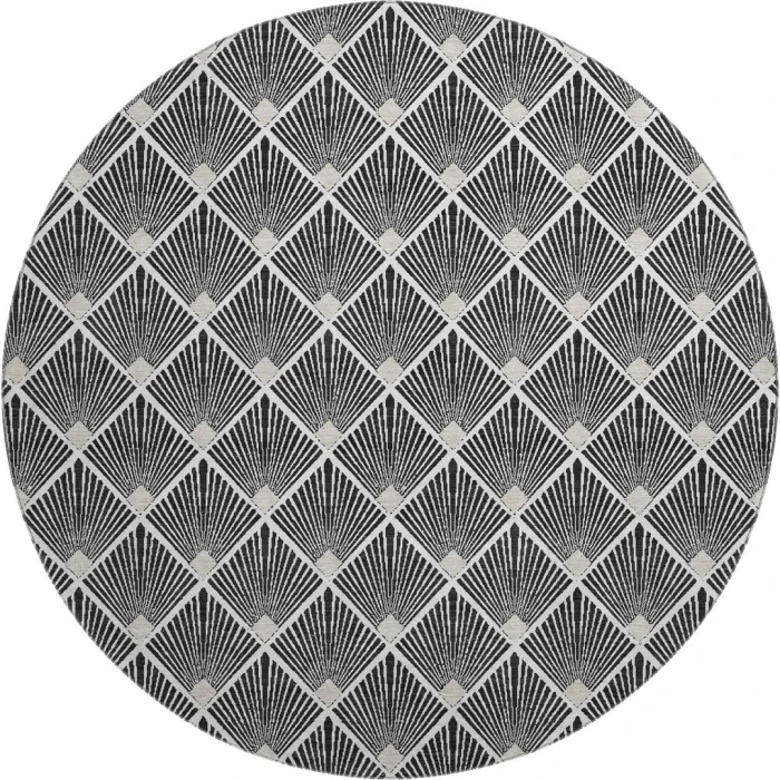 Dalyn The Reserve Black TR9 8ft. x 8ft. Rug