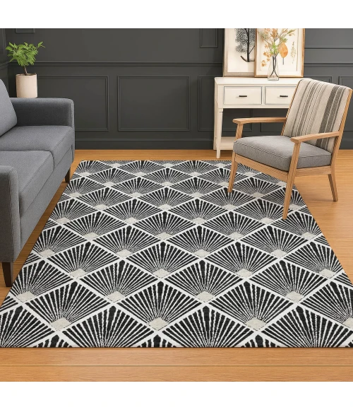 Dalyn The Reserve Black TR9 8ft. x 10ft. Rug