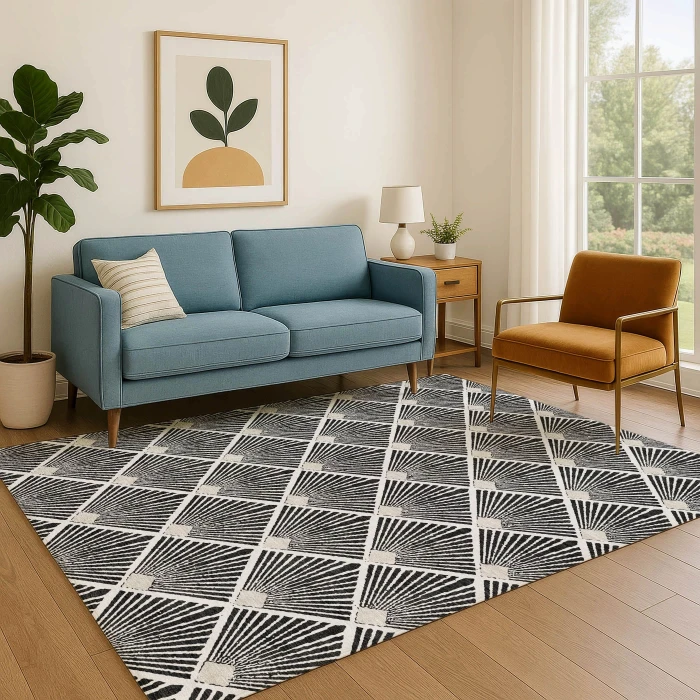 Dalyn The Reserve Black TR9 10ft. x 14ft. Rug