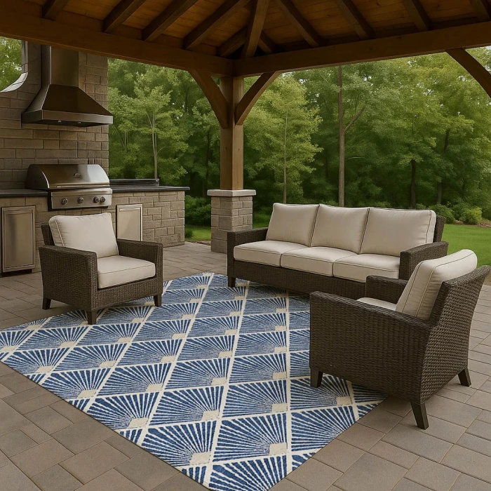 Dalyn The Reserve Blue TR9 8ft. x 10ft. Rug
