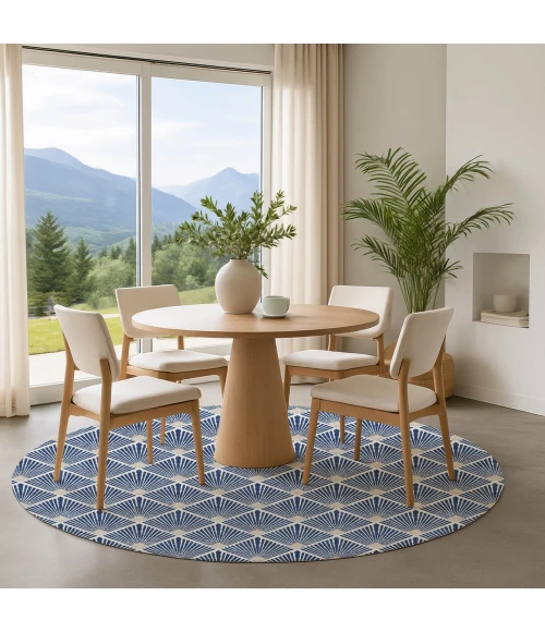 Dalyn The Reserve Blue TR9 8ft. x 8ft. Rug