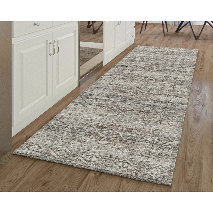 Dalyn Tuscany TU10 Gray 2'6" x 12' Runner Rug