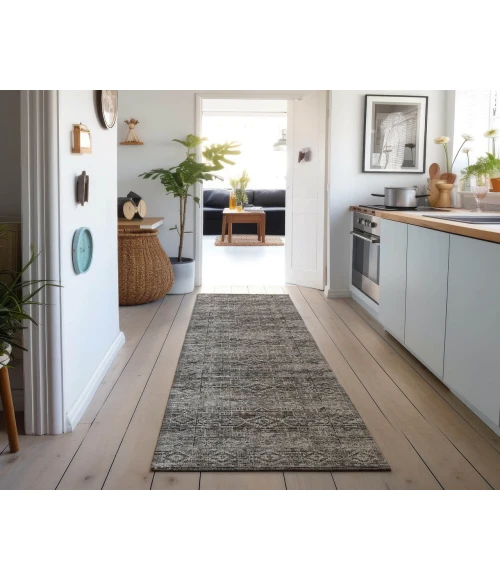 Dalyn Tuscany TU10 Gray 2'6" x 8' Runner Rug