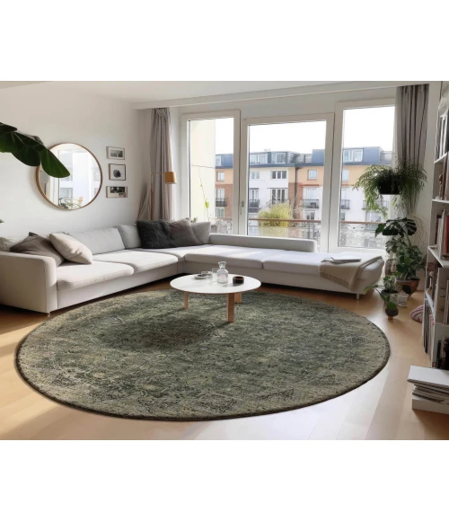 Dalyn Tuscany TU12 Green 4' x 4' Round Rug