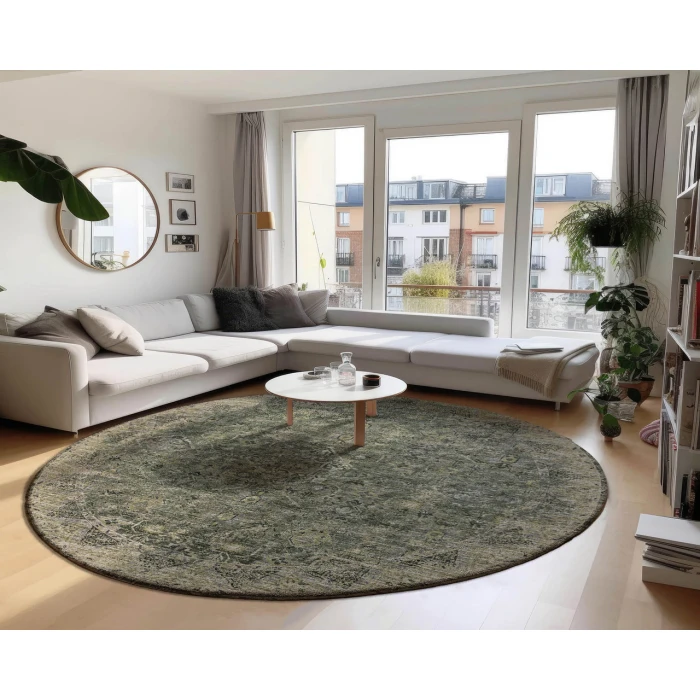 Dalyn Tuscany TU12 Green 8' x 8' Round Rug