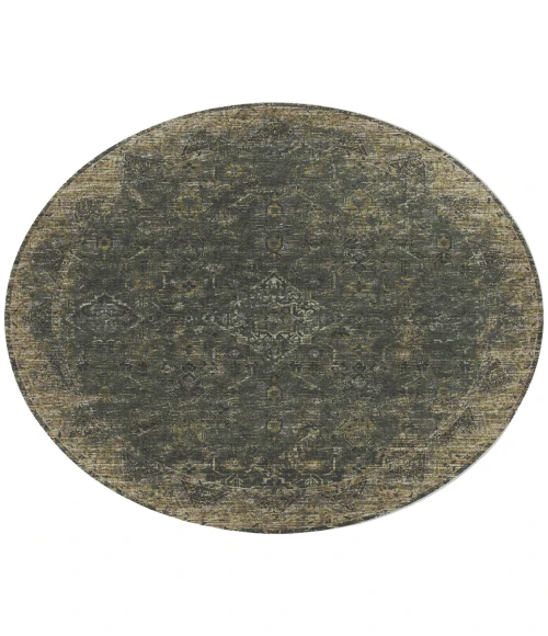 Dalyn Tuscany TU12 Green 4' x 4' Round Rug