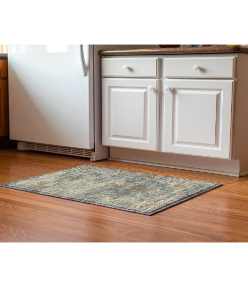 Dalyn Tuscany TU13 Teal 1'8" x 2'6" Rug