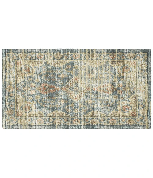 Dalyn Tuscany TU13 Teal 1'8" x 2'6" Rug