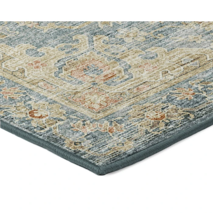 Dalyn Tuscany TU13 Teal 2'6" x 8' Runner Rug