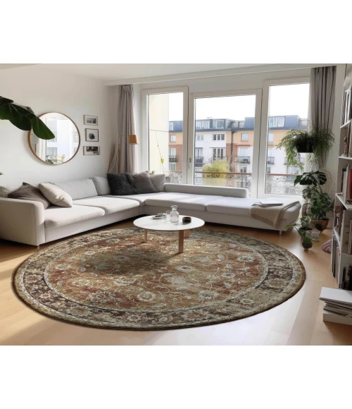 Dalyn Tuscany TU14 Paprika 4' x 4' Round Rug