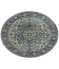 Dalyn Tuscany TU1 Silver 4' x 4' Round Rug
