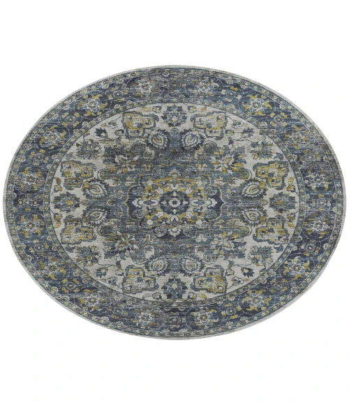 Dalyn Tuscany TU1 Silver 10' x 10' Round Rug
