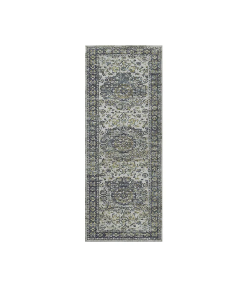 Dalyn Tuscany TU1 Silver 2'6" x 8' Runner Rug