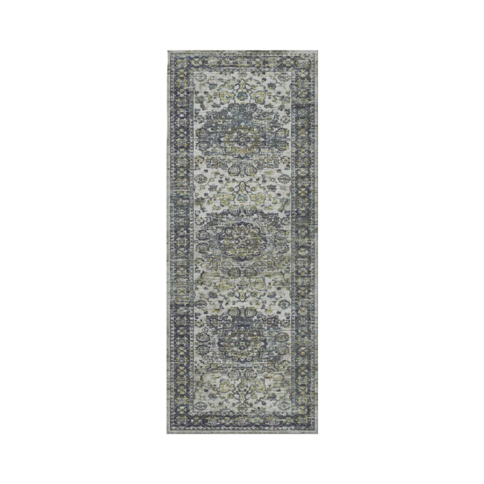 Dalyn Tuscany TU1 Silver 2'6" x 12' Runner Rug