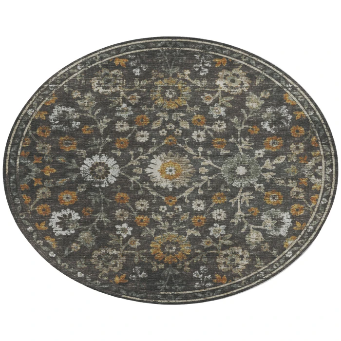 Dalyn Tuscany TU2 Gray 8' x 8' Round Rug