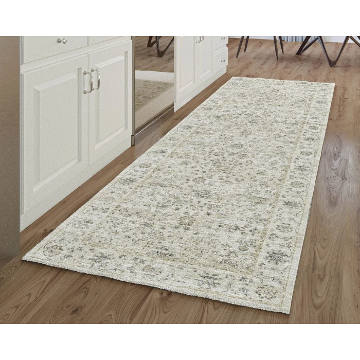 Dalyn Tuscany TU3 Ivory 2'6" x 8' Runner Rug