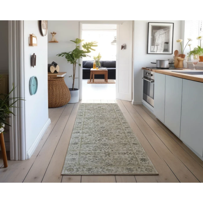 Dalyn Tuscany TU3 Ivory 2'6" x 8' Runner Rug
