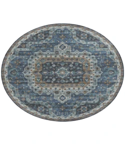 Dalyn Tuscany TU4 Blue 4' x 4' Round Rug