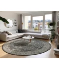 Dalyn Tuscany TU6 Charcoal 6' x 6' Round Rug