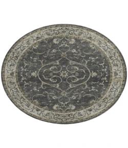 Dalyn Tuscany TU6 Charcoal 4' x 4' Round Rug